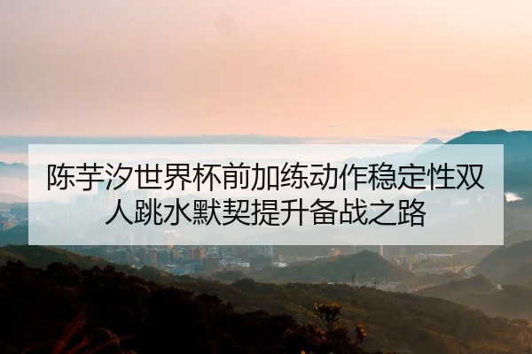陈芋汐世界杯前加练动作稳定性双人跳水默契提升备战之路
